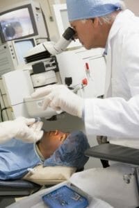 San Diego patient receiving LASIK eye surgery 